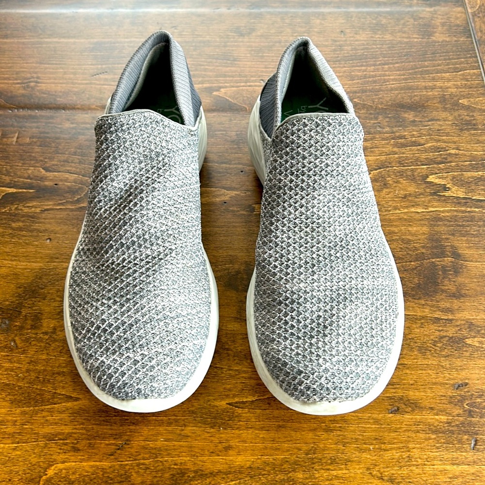 Skechers Gray Slip-On Knit Sneakers